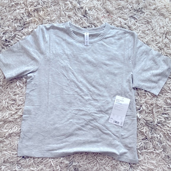 Athleta Knit Sleep Shirt Ladies xxs Lounge Tee soft Light heathered gray - Picture 1 of 4